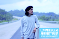 lengan panjang abu misty muda