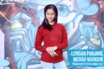 lengan panjang merah maroon
