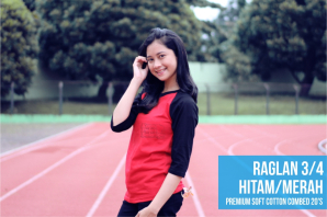 raglan hitam merah