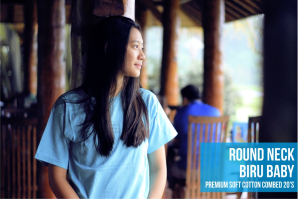 round neck biru baby