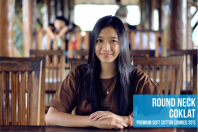 round neck coklat