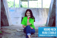 round neck hijau stabilo