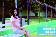 round neck pink baby