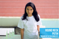 round neck putih