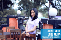 round neck ungu muda