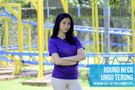 round neck ungu terong