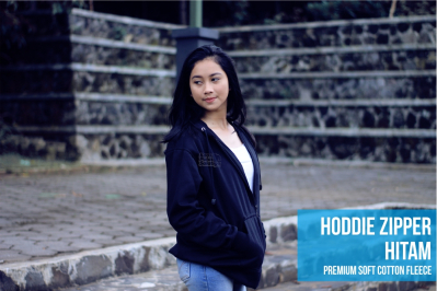 zipper hitam